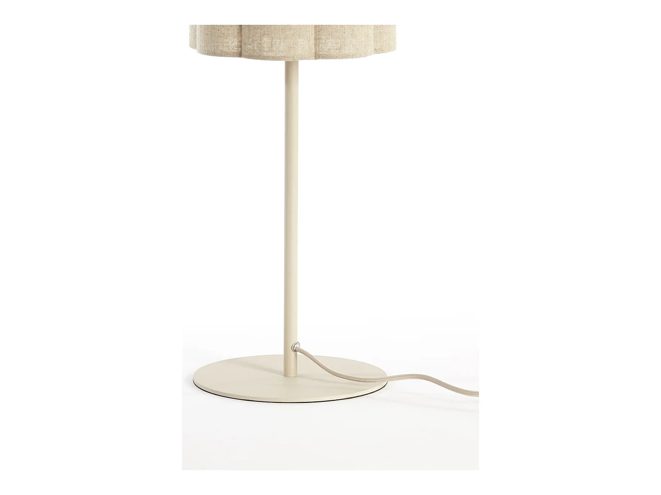 Lampe de table FRINGE - Ø20x70cm - Marron