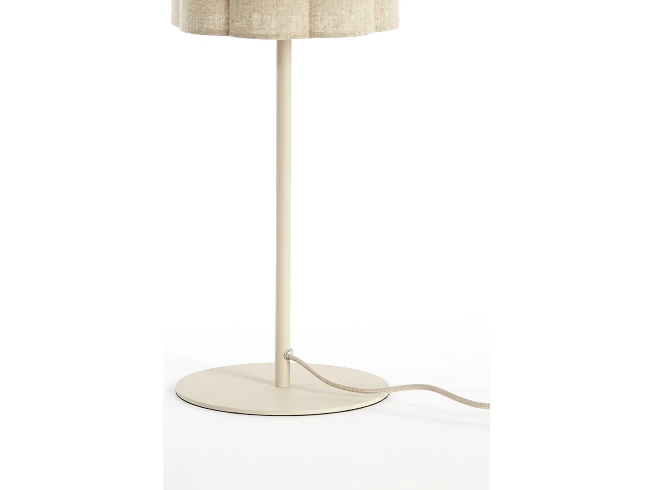 Lampe de table FRINGE - Ø20x70cm - Marron