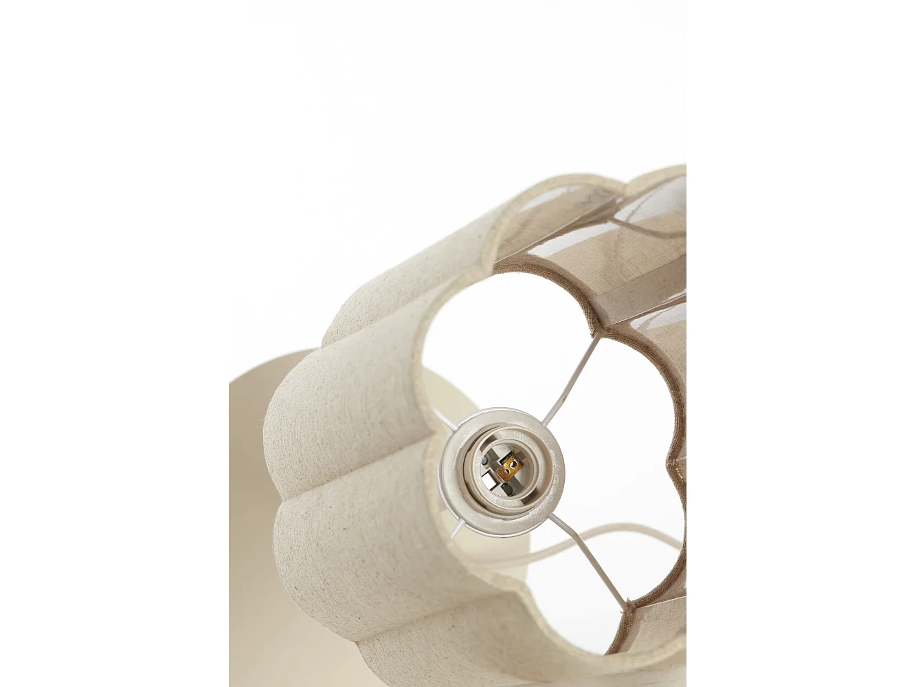 Lampe de table FRINGE - Ø20x70cm - Marron