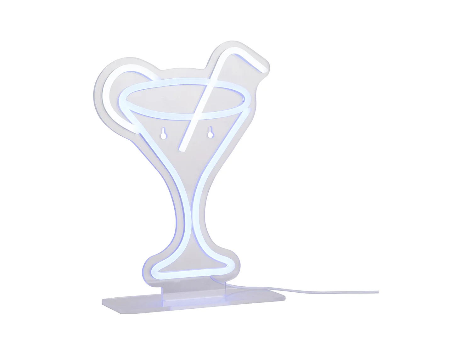 Cocktail néon avec paille - Bleu