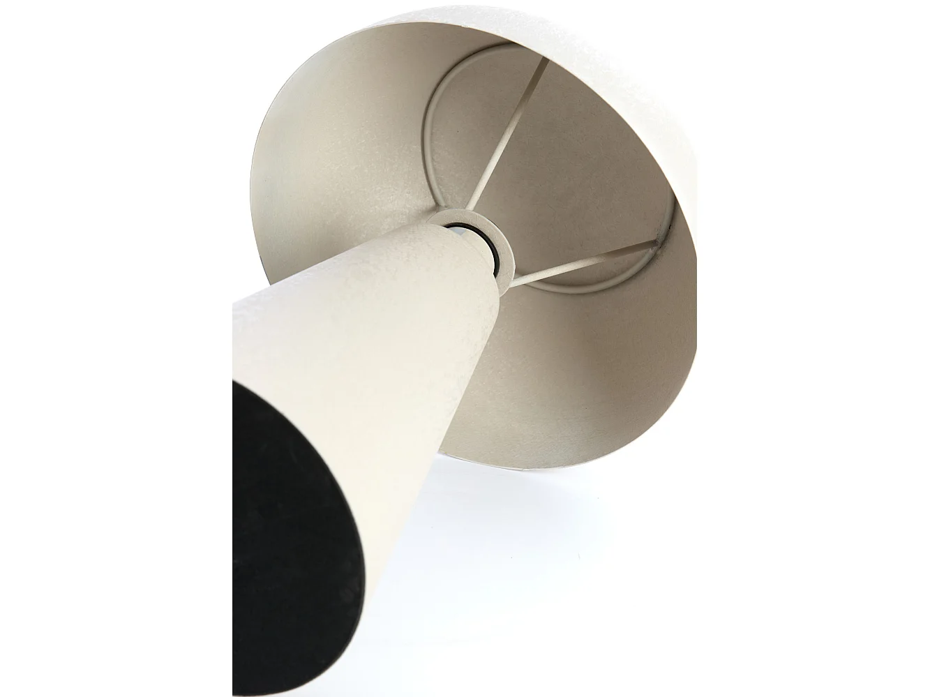 Lampe de table SURRINA - Ø26x41cm - Gris