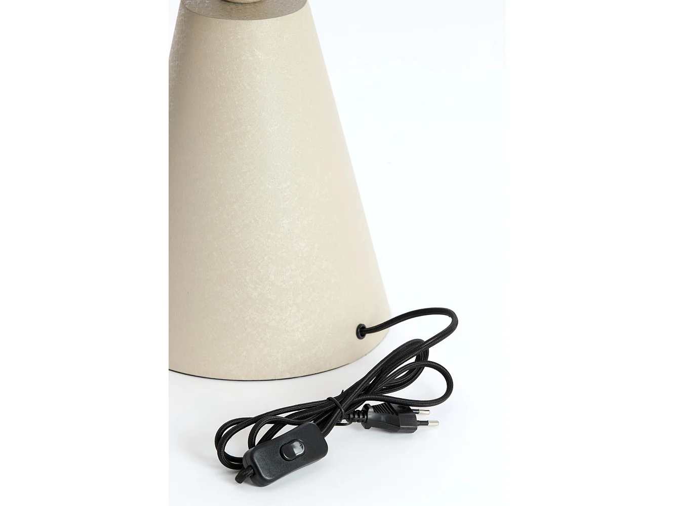 Lampe de table SURRINA - Ø26x41cm - Gris
