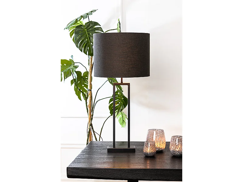Pied de lampe SHIVA - 20x10x55 - Noir