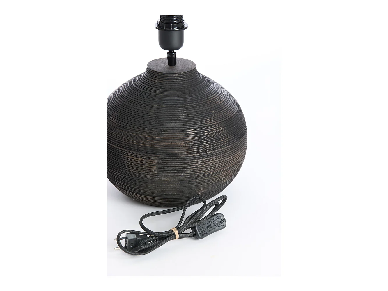 Pied de lampe KHOMAI - Ø26x31,5cm - Marron