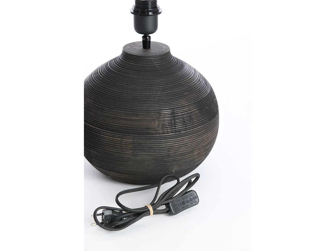 Pied de lampe KHOMAI - Ø26x31,5cm - Marron