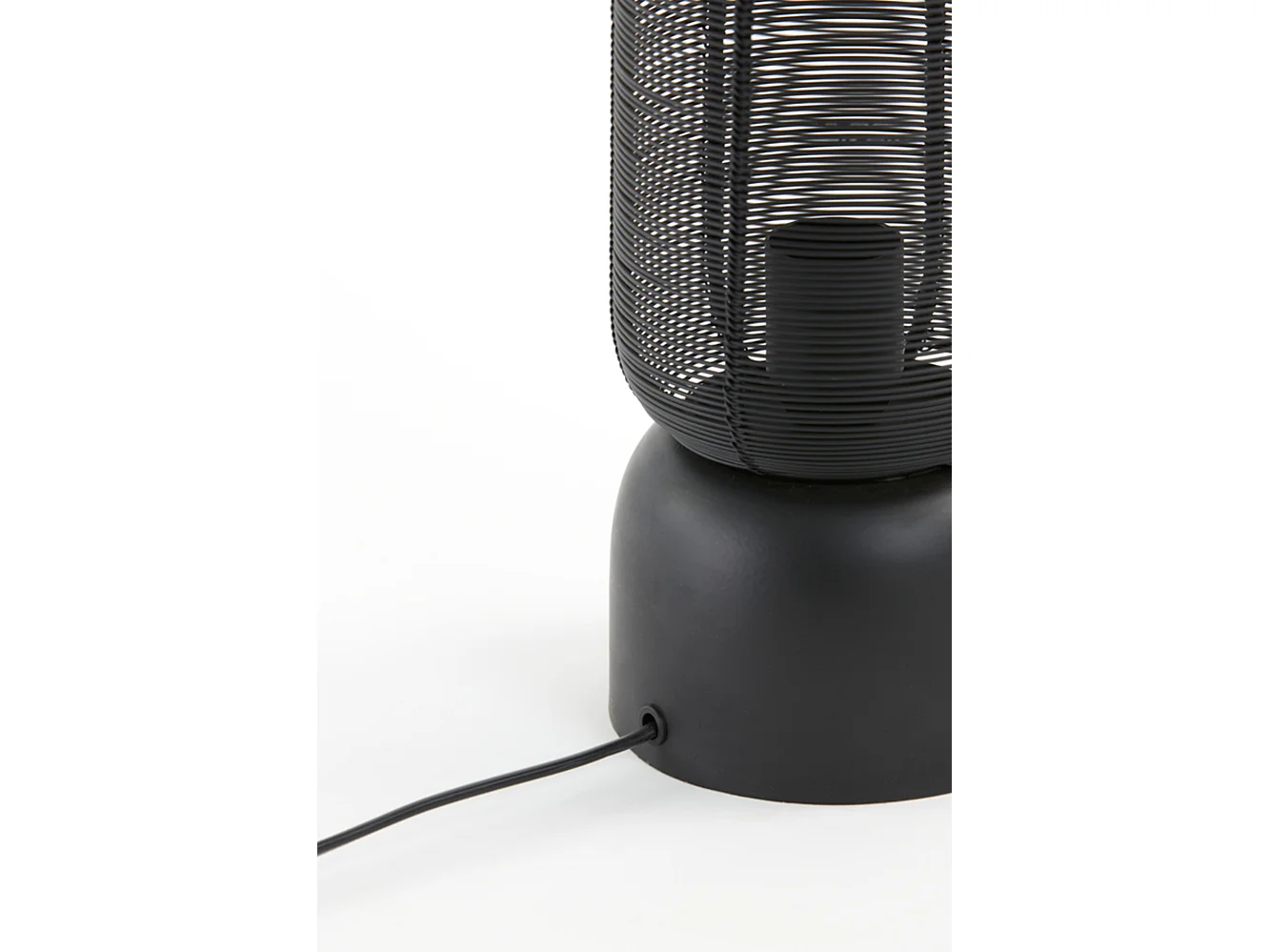 Lampe de table LEZUZA - 13,5x13,5x49,5cm - Noir