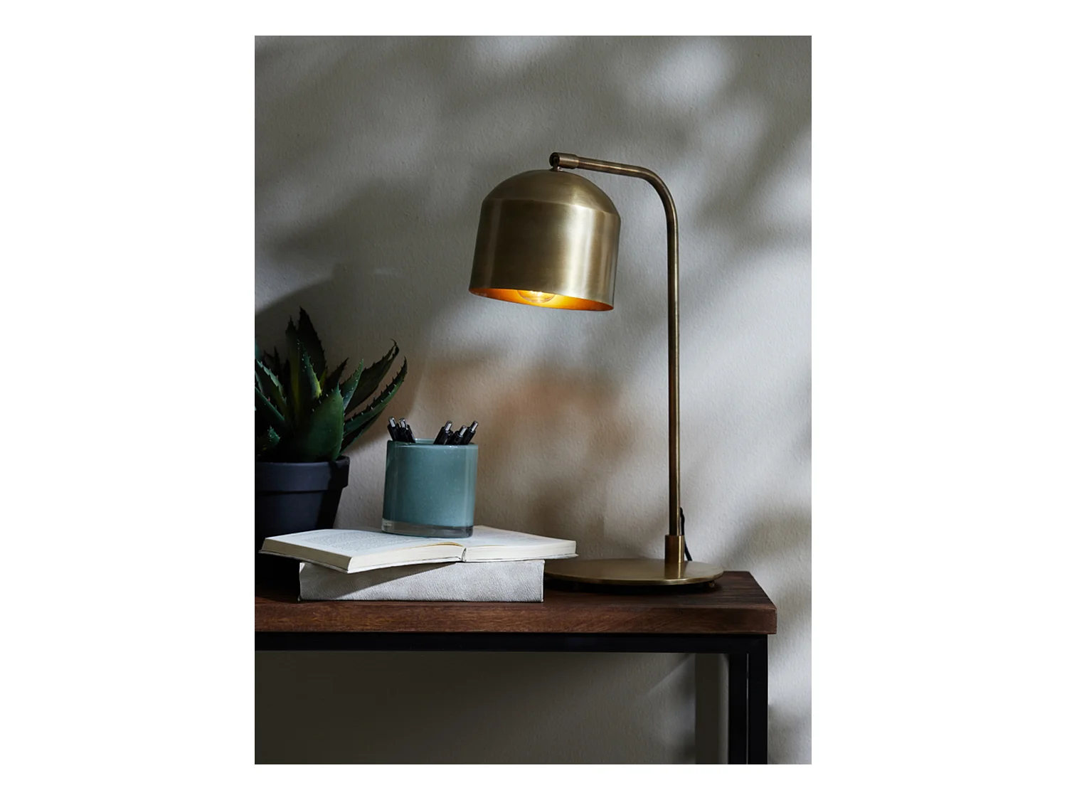 Lampe de bureau ALESO - 32x20x48cm - Bronze
