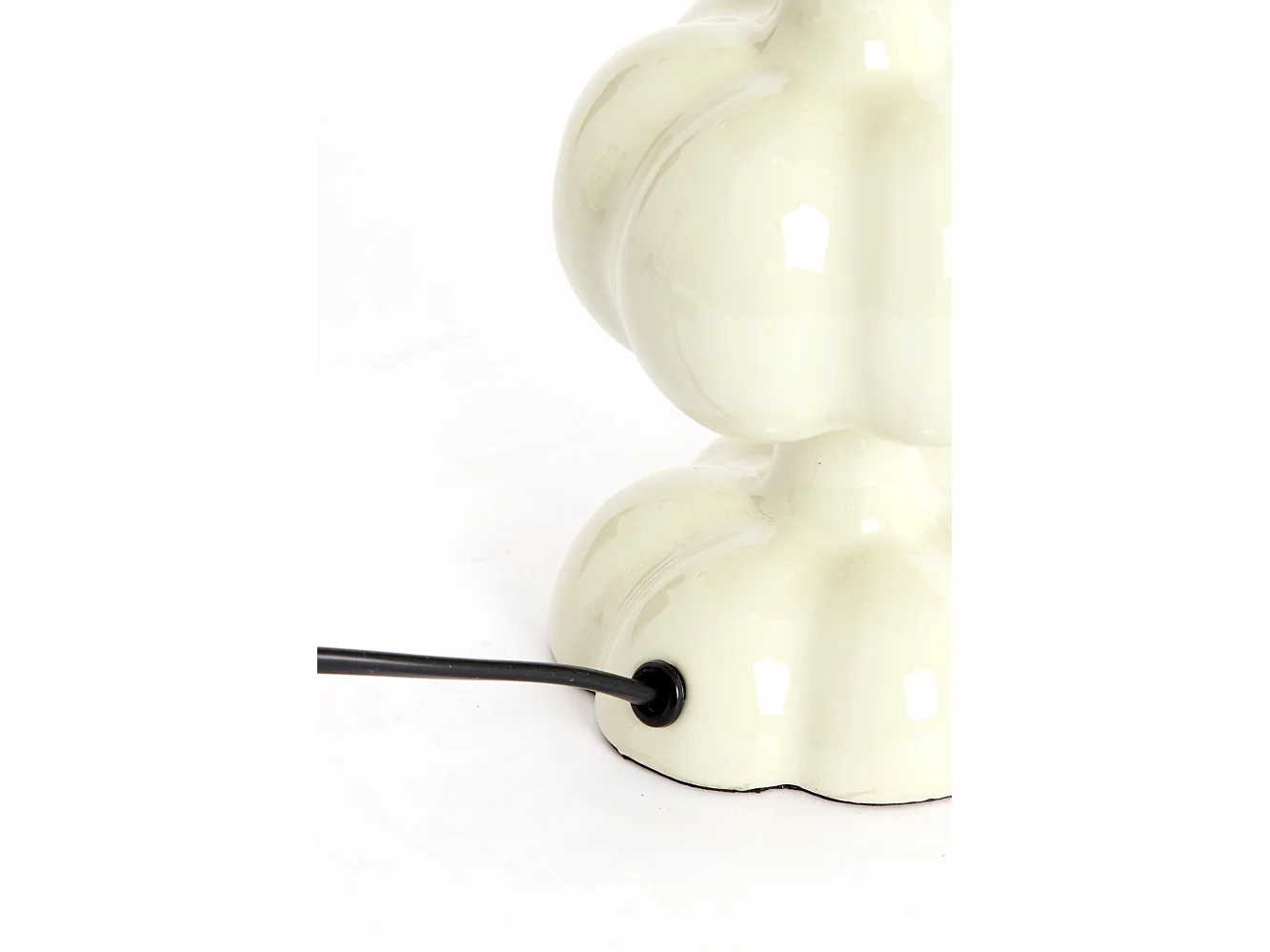 Pied de lampe CALDAS / Ø10x29cm - Blanc