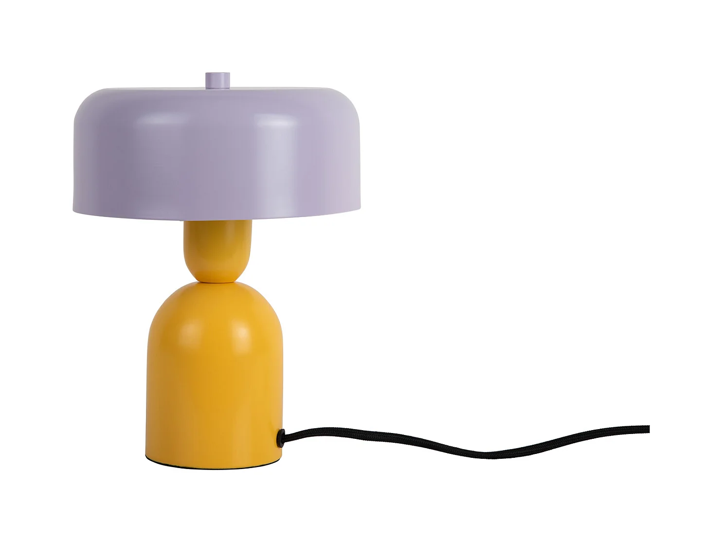Lampe de table Double Funky - Jaune vif et violet doux