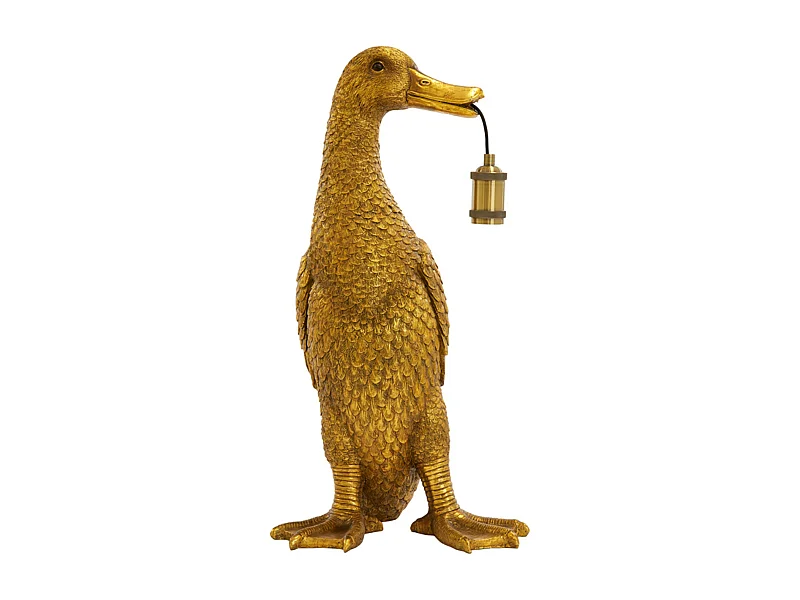 Tischlampe ENTE - 32x31x65cm - Bronze