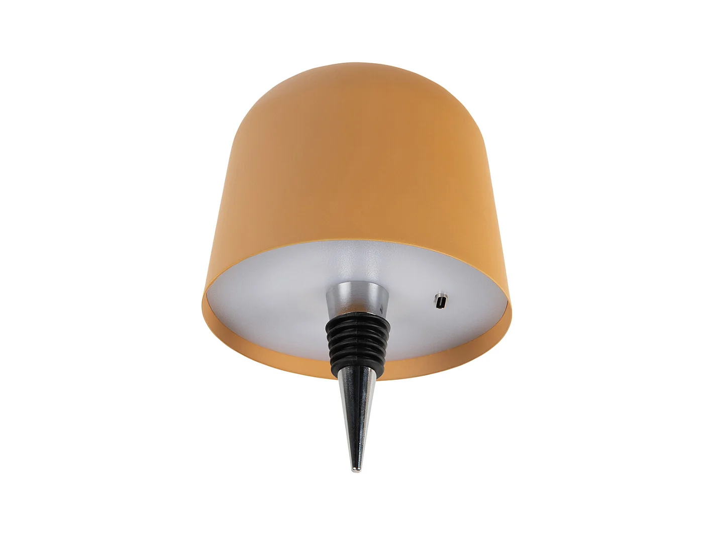 Lampe bouteille LED Cone Hat - Jaune ocre