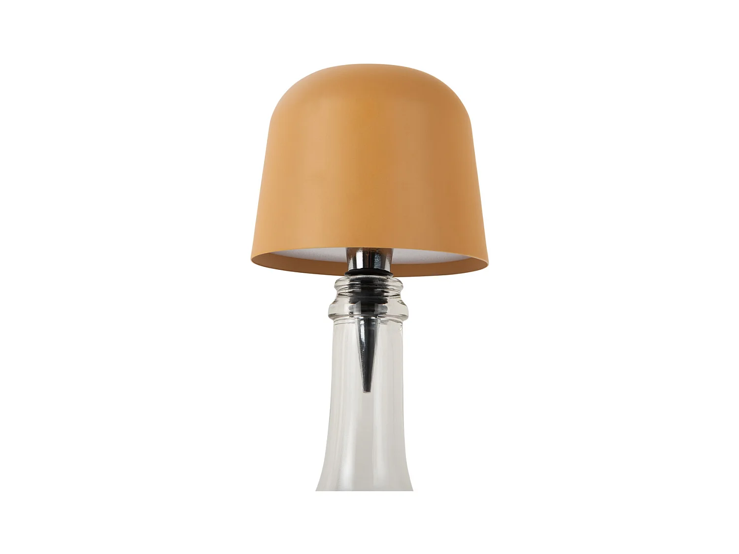 Lampe bouteille LED Cone Hat - Jaune ocre