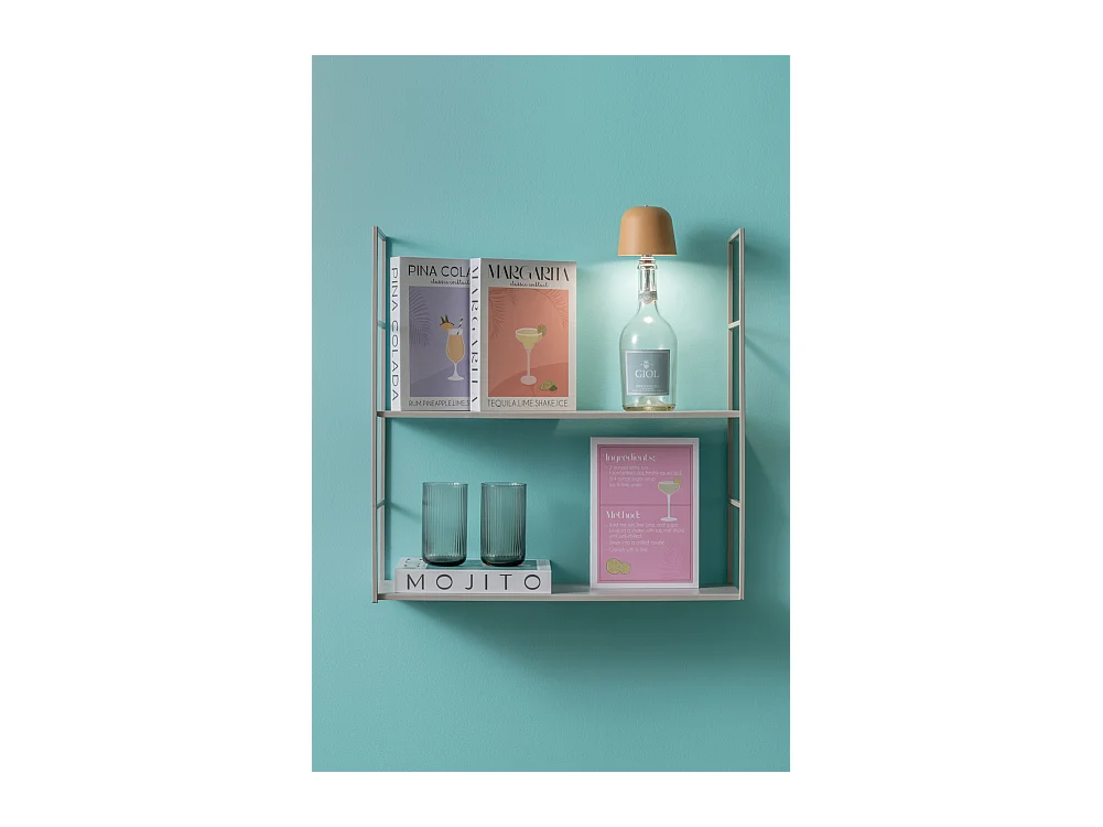 Lampe bouteille LED Cone Hat - Jaune ocre