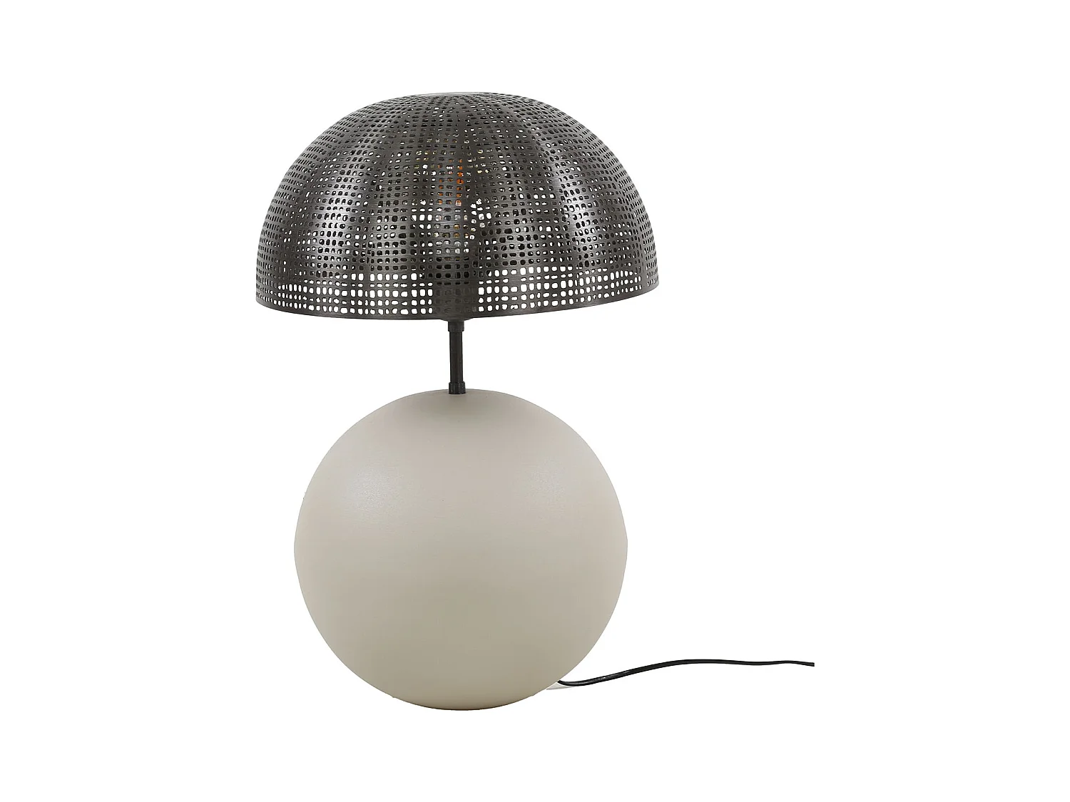 Lampe de table 1L Sphère Naturel L - Gris Naturel