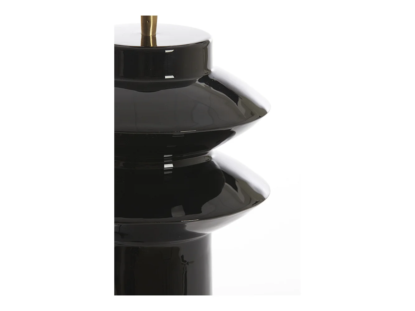 Pied de lampe PETCH - Ø22x40cm - Noir