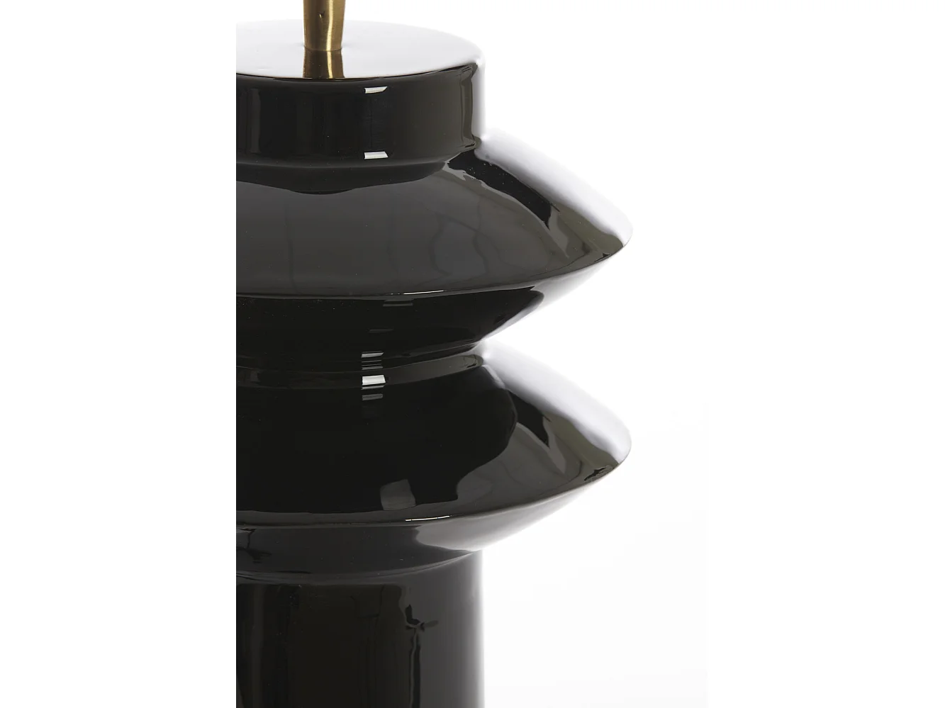 Pied de lampe PETCH - Ø22x40cm - Noir