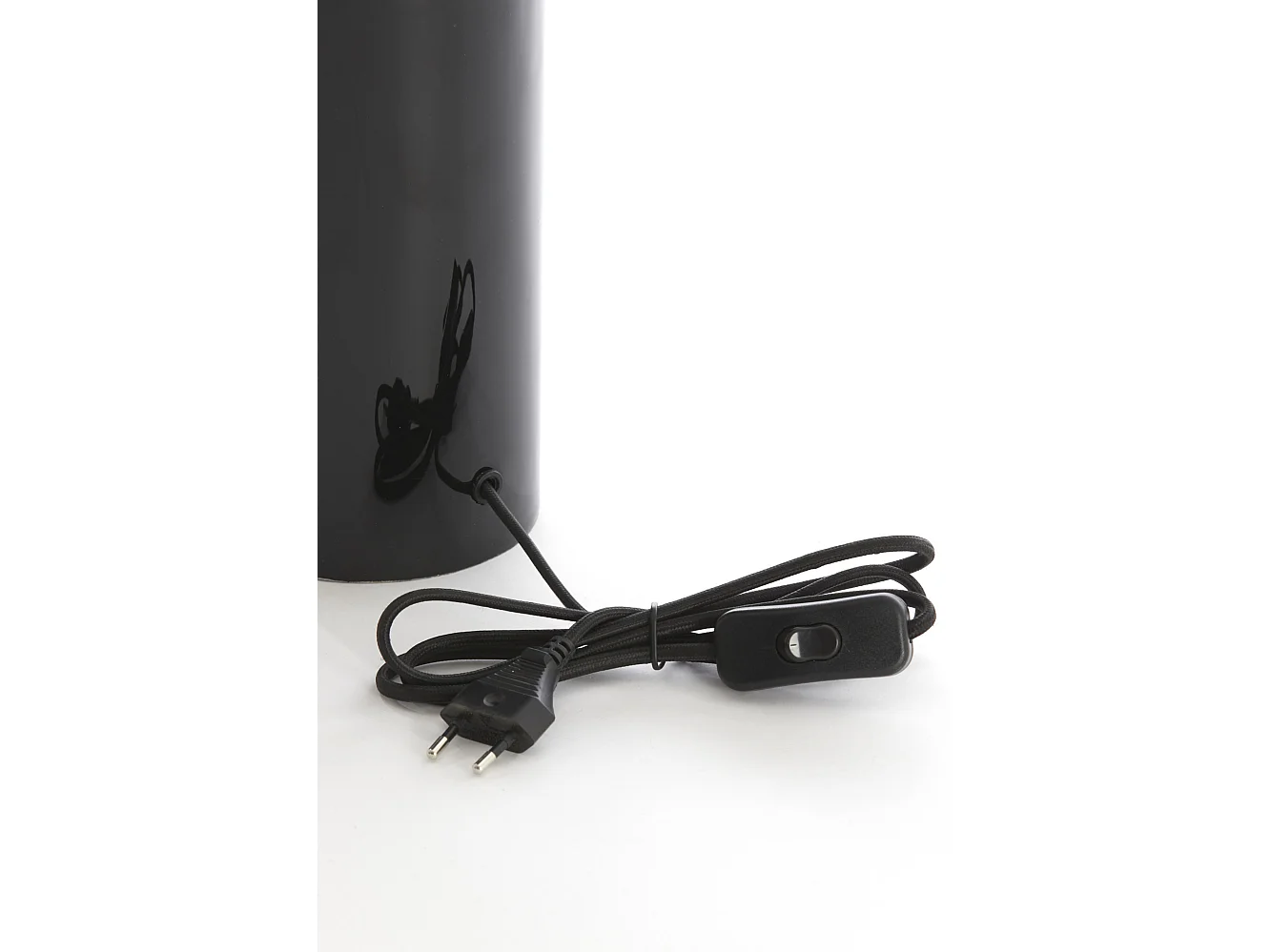 Pied de lampe PETCH - Ø22x40cm - Noir