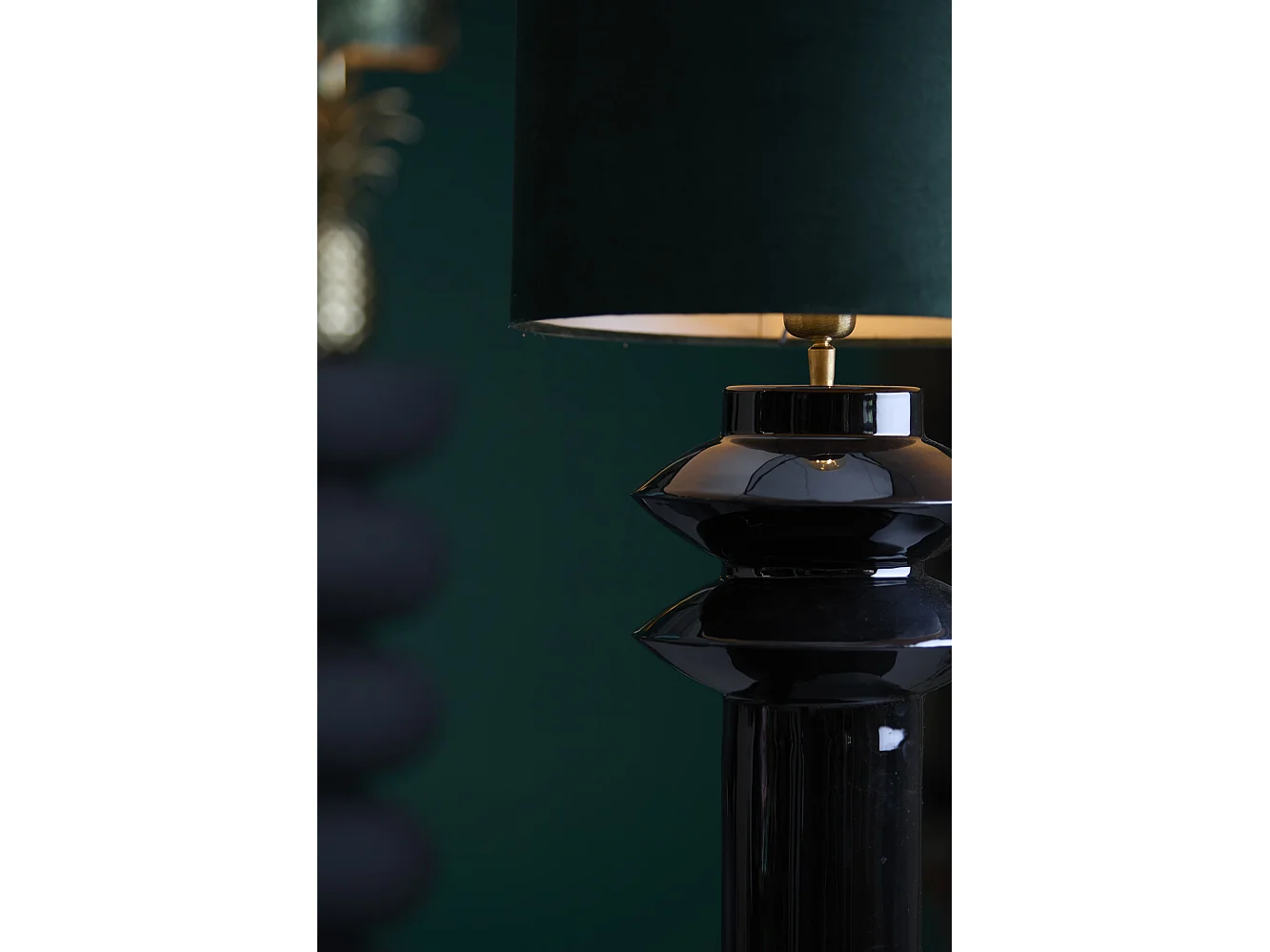 Pied de lampe PETCH - Ø22x40cm - Noir