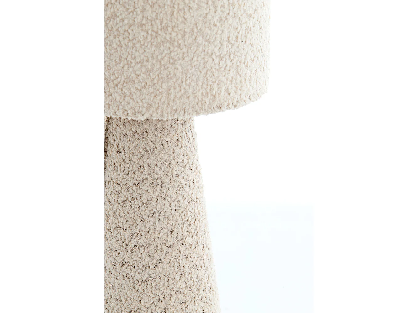 Lampe de table MICKY - Ø20x58cm - Marron