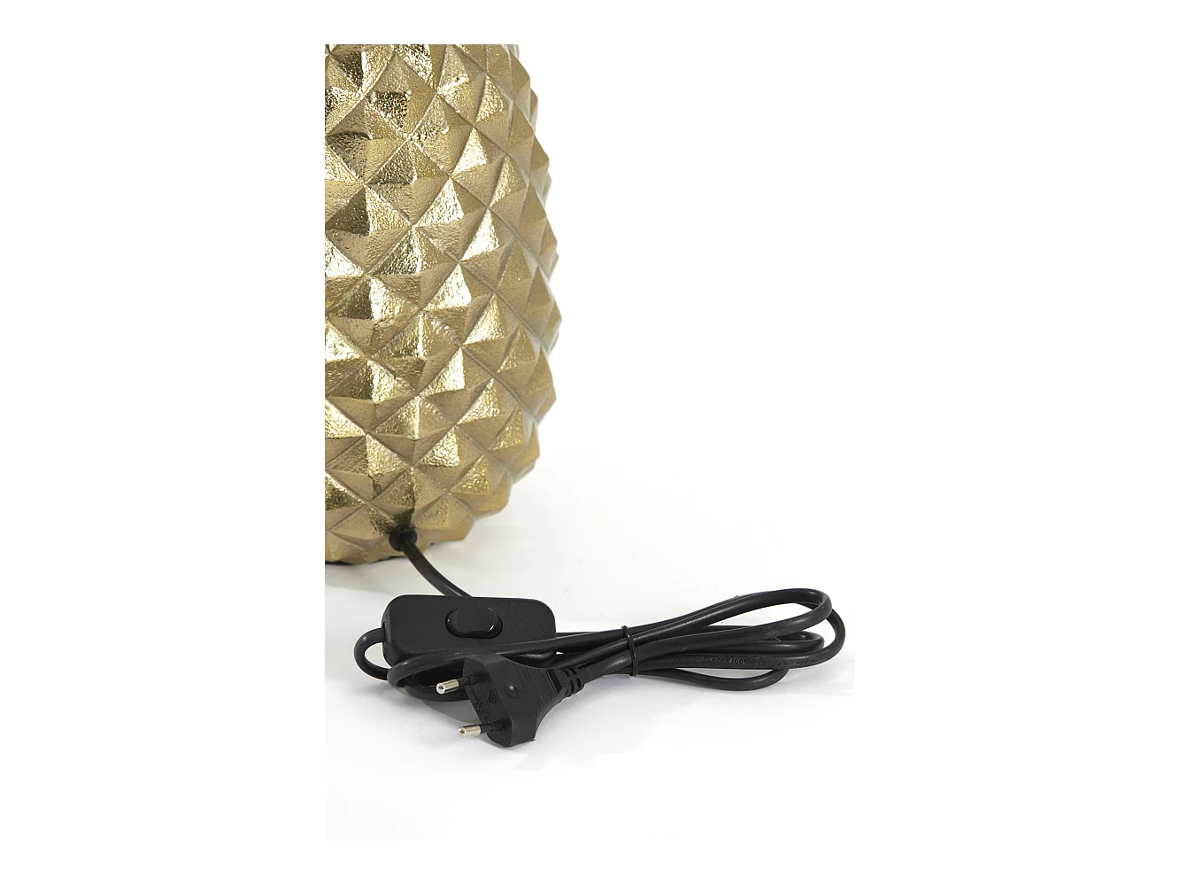 Pied de lampe ANANAS - 20x19x42cm - Doré