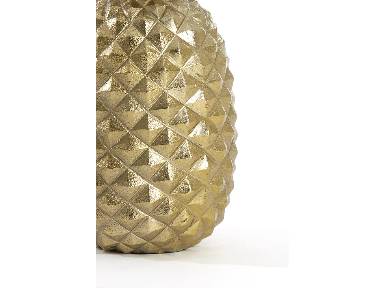 Pied de lampe ANANAS - 20x19x42cm - Doré