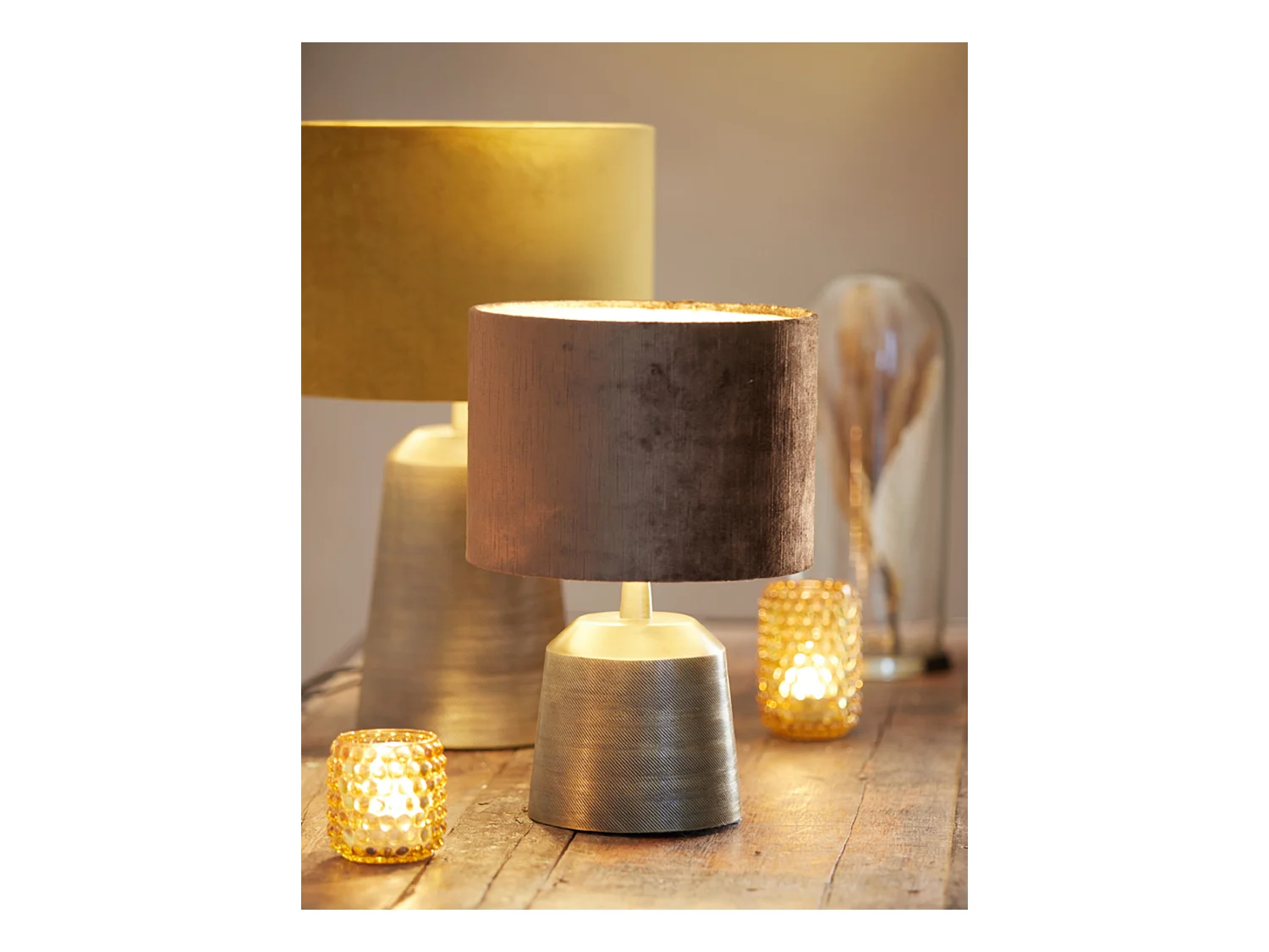 Pied de lampe LILOU - Ø16x18cm - Bronze