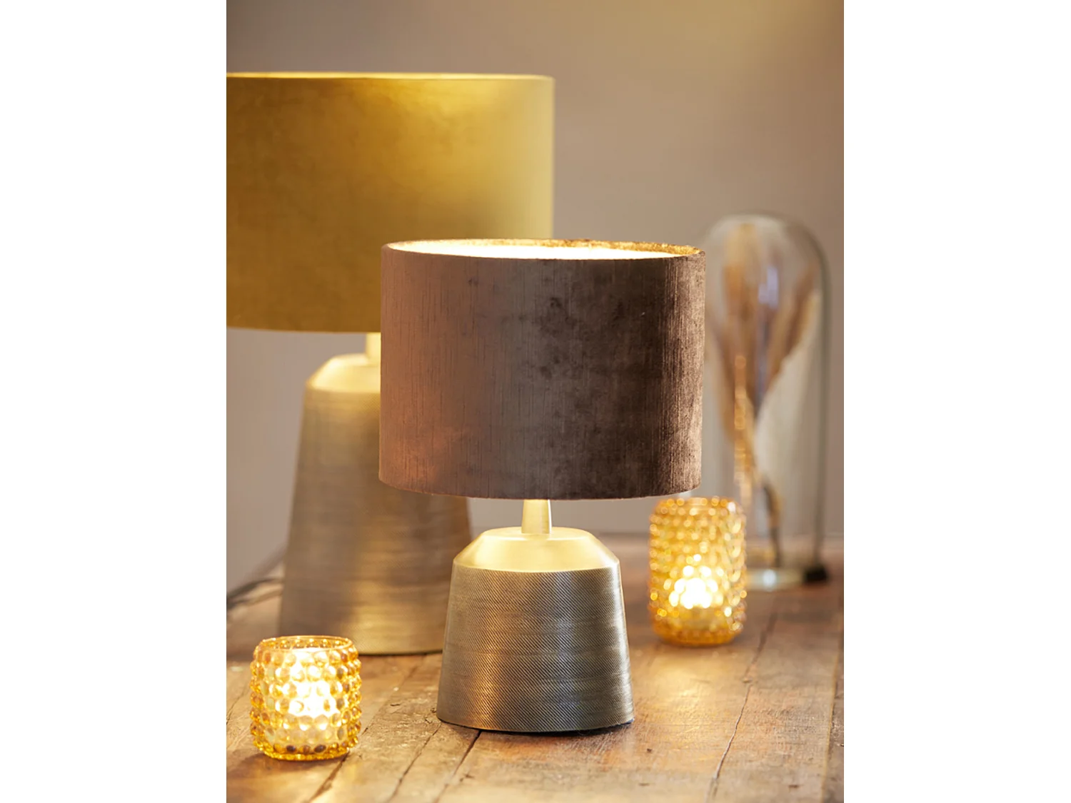 Pied de lampe LILOU - Ø16x18cm - Bronze