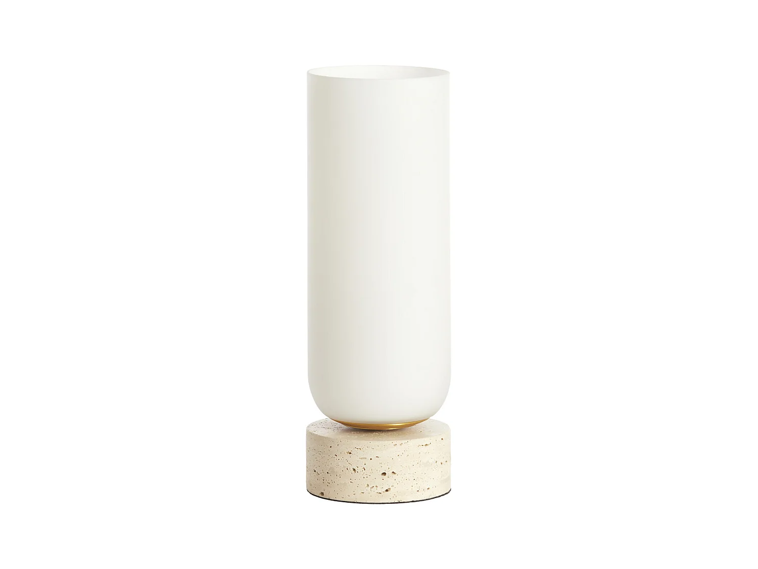 Lampe de table RYLANO - Ø12x35cm - Blanc