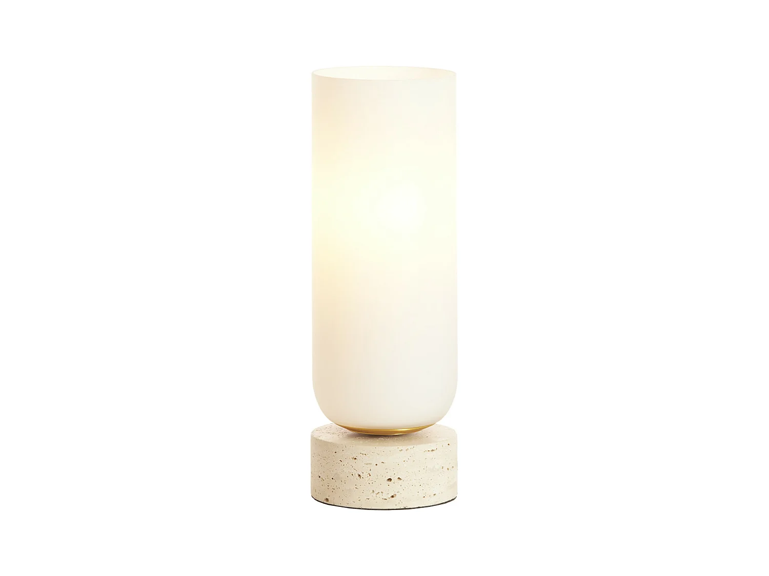 Lampe de table RYLANO - Ø12x35cm - Blanc