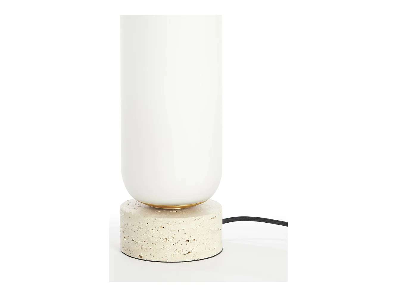 Lampe de table RYLANO - Ø12x35cm - Blanc
