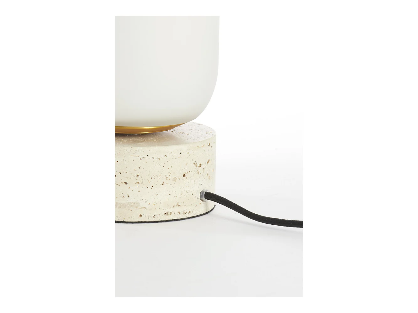 Lampe de table RYLANO - Ø12x35cm - Blanc