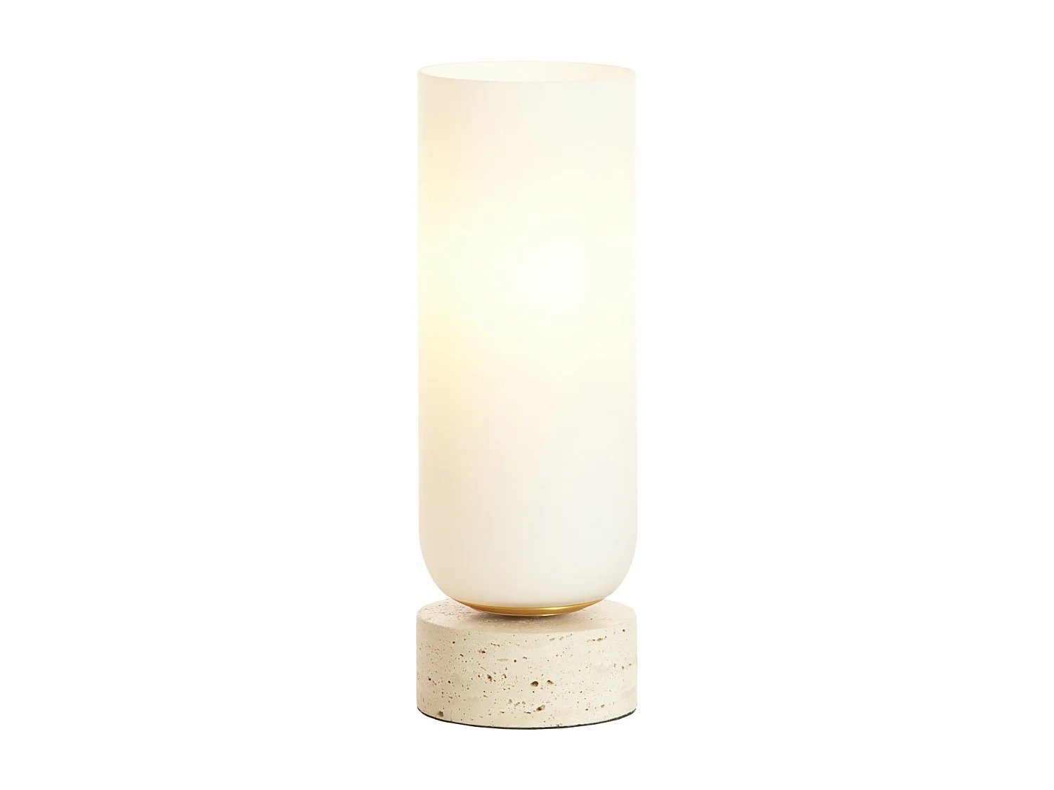 Lampe de table RYLANO - Ø12x35cm - Blanc