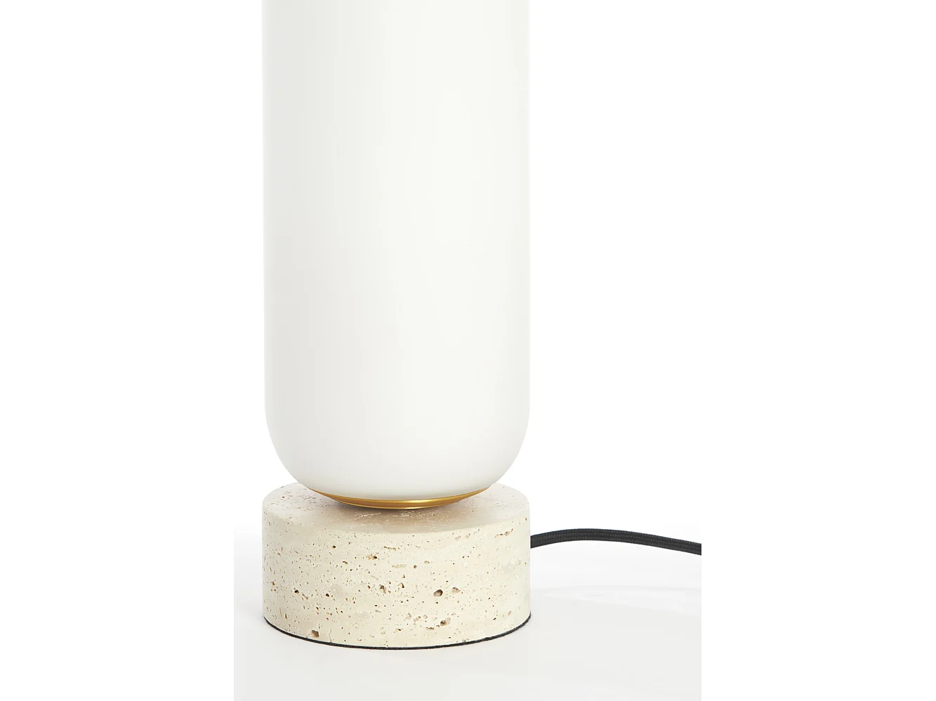 Lampe de table RYLANO - Ø12x35cm - Blanc