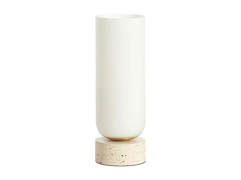 Lámpara de mesa RYLANO - Ø12x35cm - Blanco