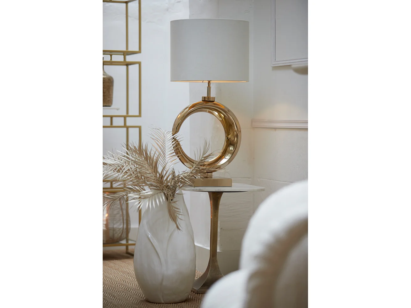 Pied de lampe MOON - 37x20x60cm - Doré