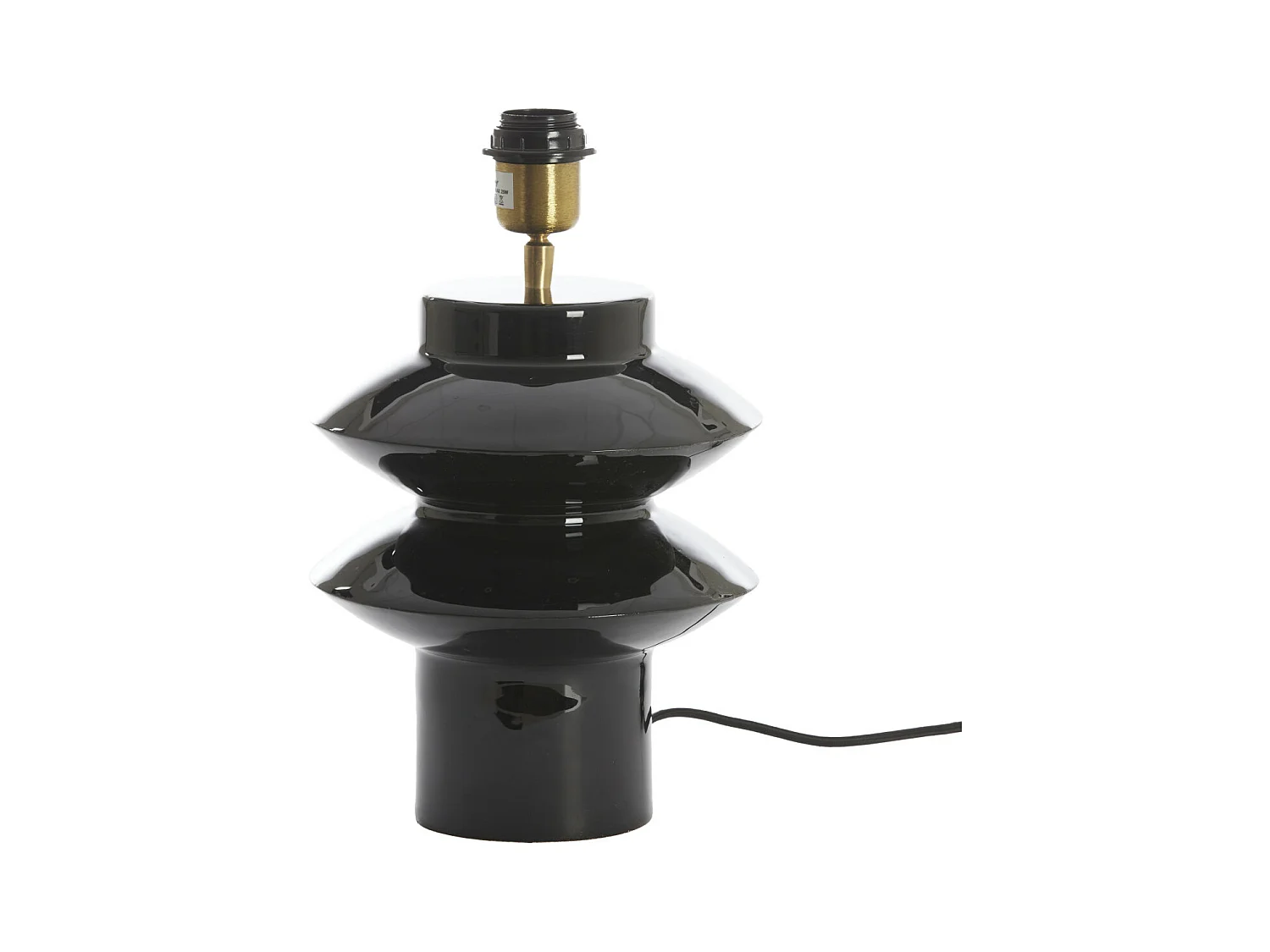 Pied de lampe PETCH - Ø22x26cm - Noir