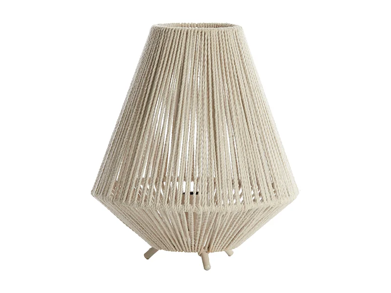 Tischlampe FELIDA - Ø28x32cm - Weiß