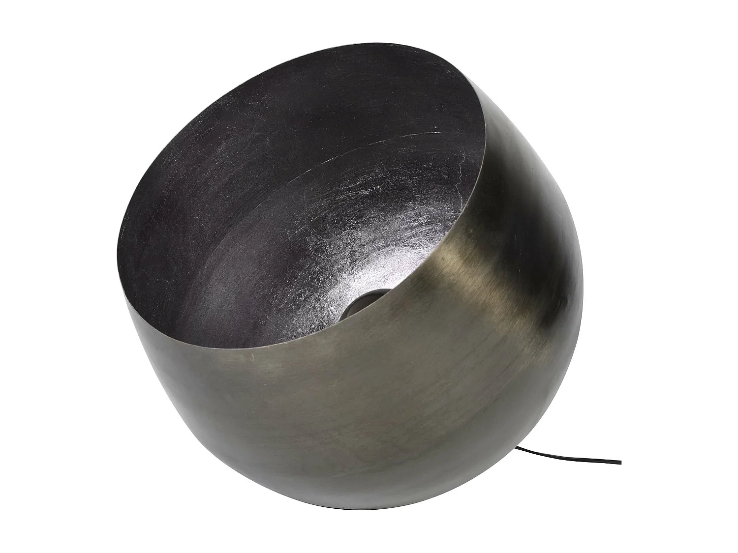 Lampe de table Basket XL - Ø50 - Ronde - Noir/Gris