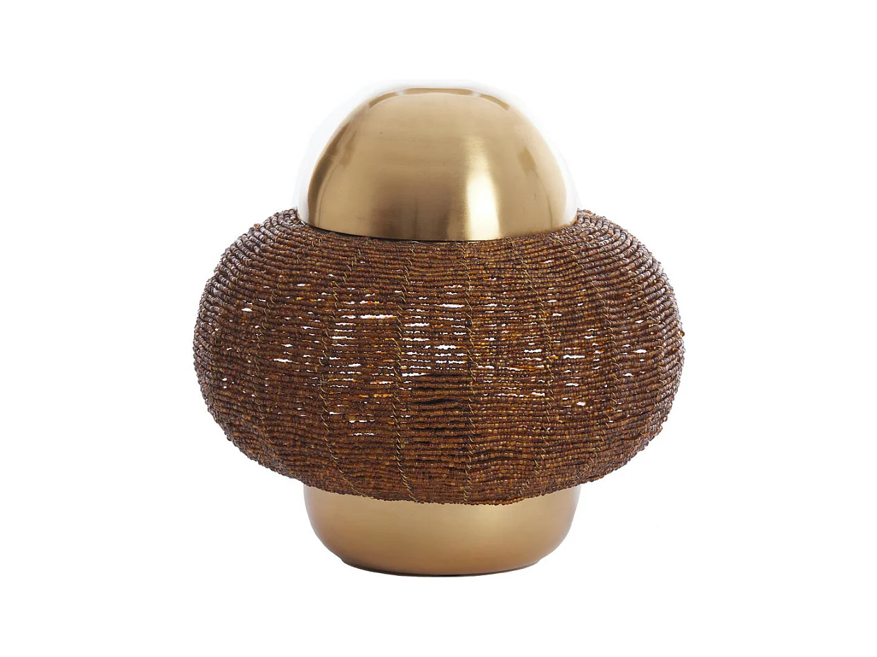 Lampe de table CETARA - Ø25x26cm - Marron