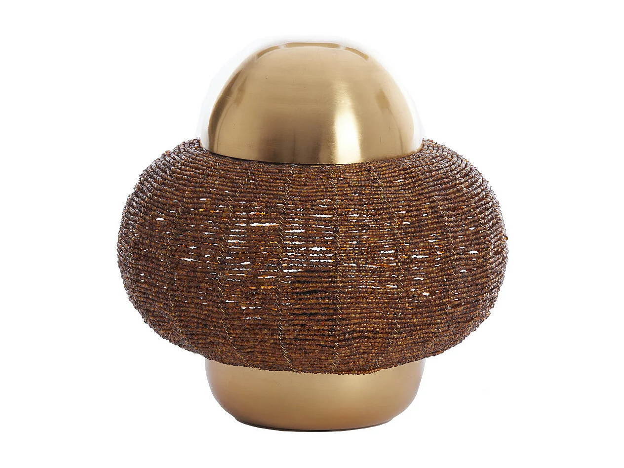 Lampe de table CETARA - Ø25x26cm - Marron