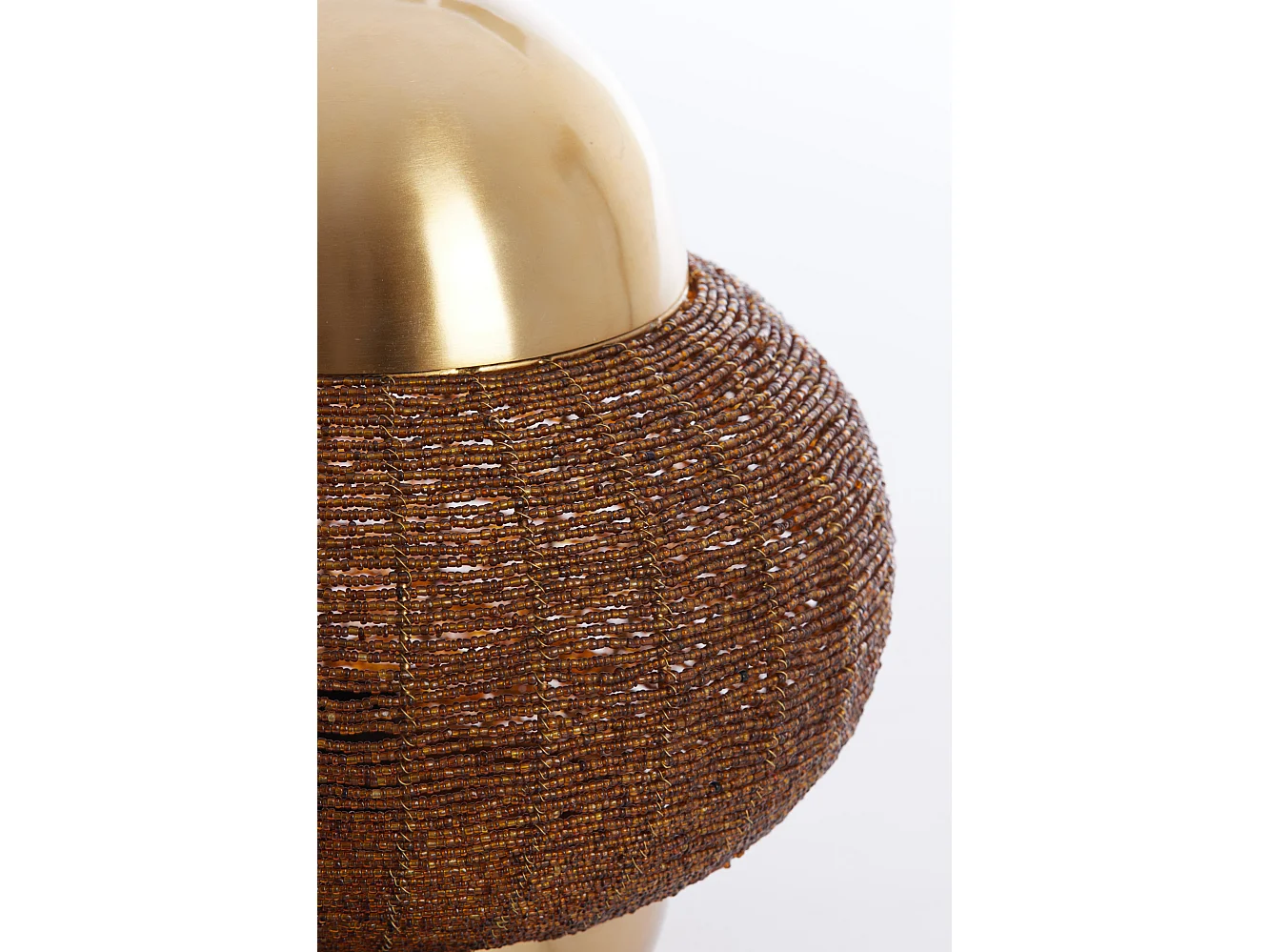 Lampe de table CETARA - Ø25x26cm - Marron