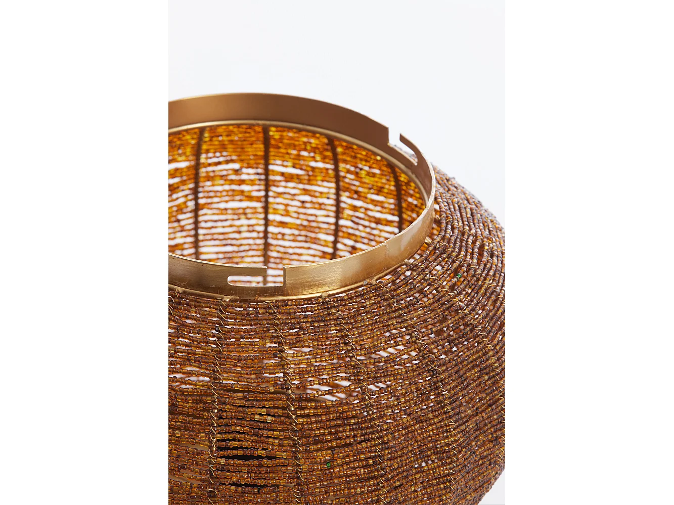 Lampe de table CETARA - Ø25x26cm - Marron