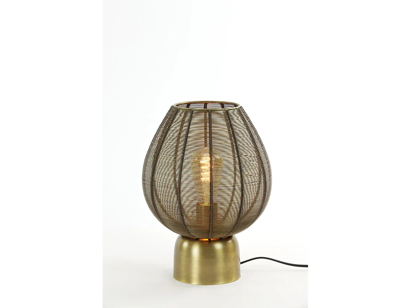 Lampe de table SUNEKO - 25x25x34cm - Bronze