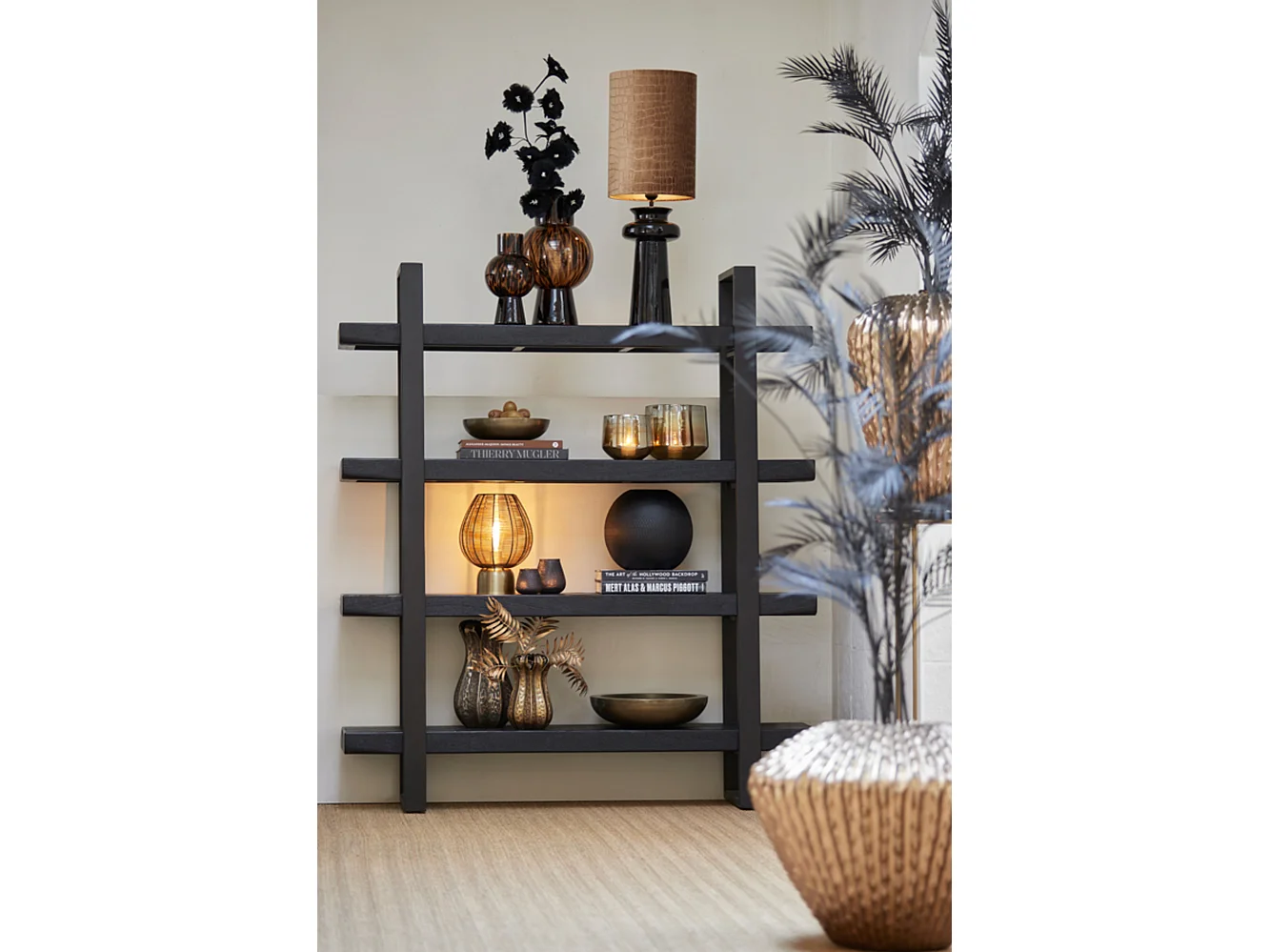 Lampe de table SUNEKO - 25x25x34cm - Bronze