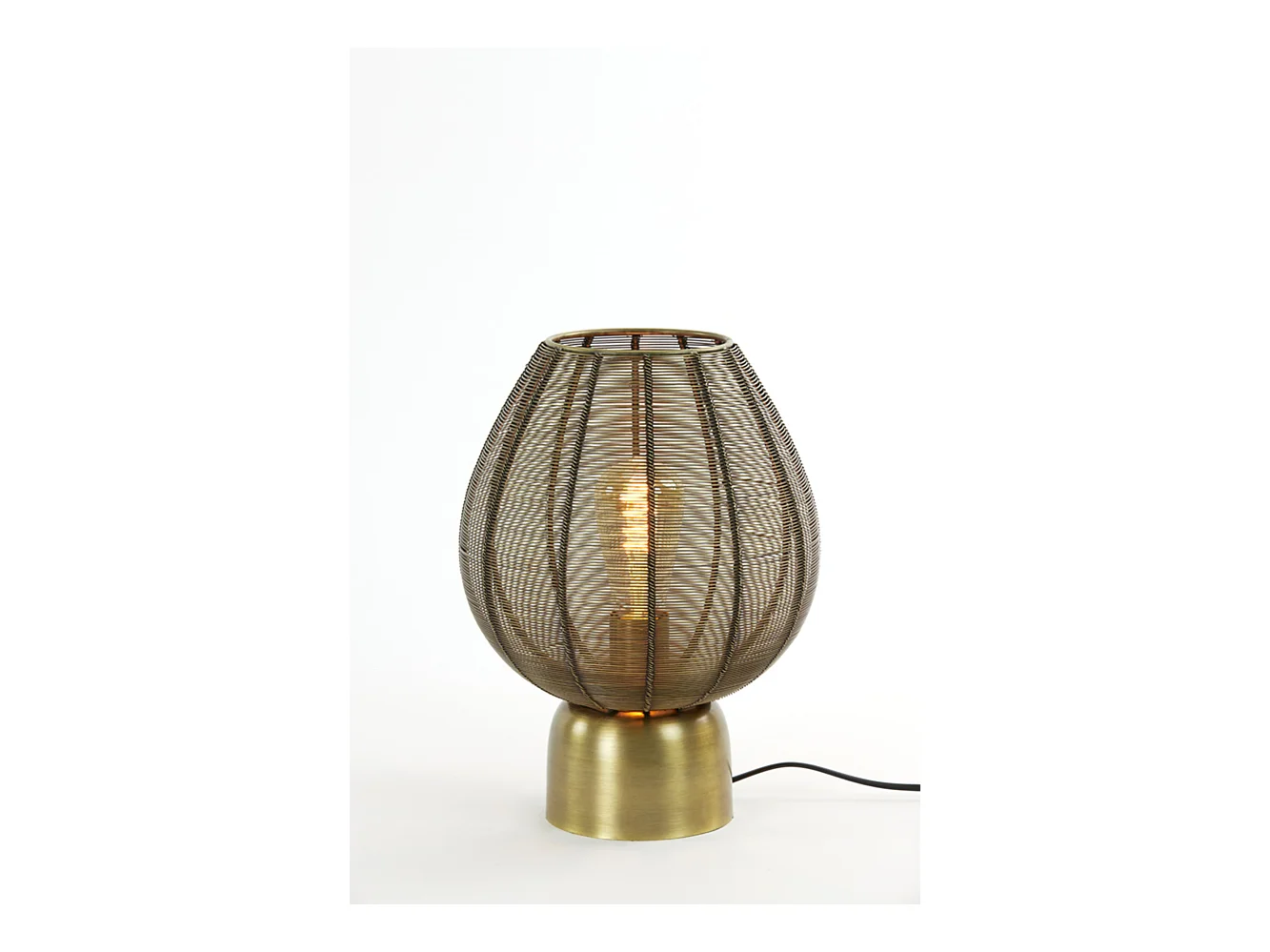 Lámpara de mesa SUNEKO - 25x25x34cm - Bronce