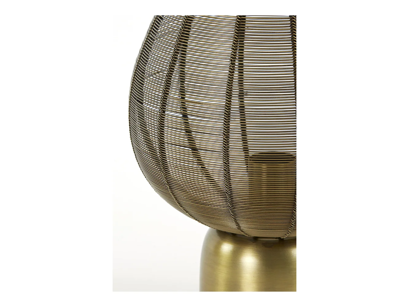 Lámpara de mesa SUNEKO - 25x25x34cm - Bronce