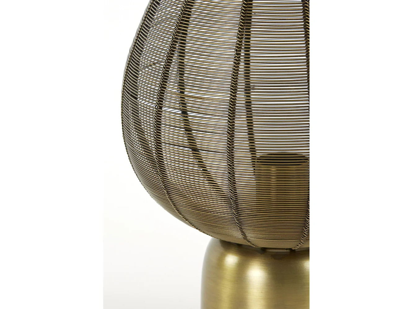 Lámpara de mesa SUNEKO - 25x25x34cm - Bronce