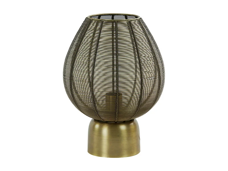 Lámpara de mesa SUNEKO - 25x25x34cm - Bronce