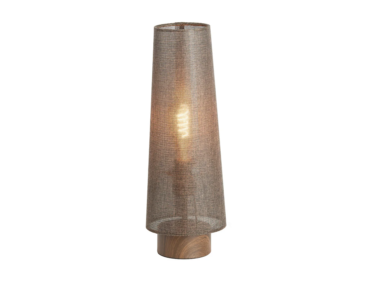 Lampe de table HOWIE - Ø15x42cm - Marron