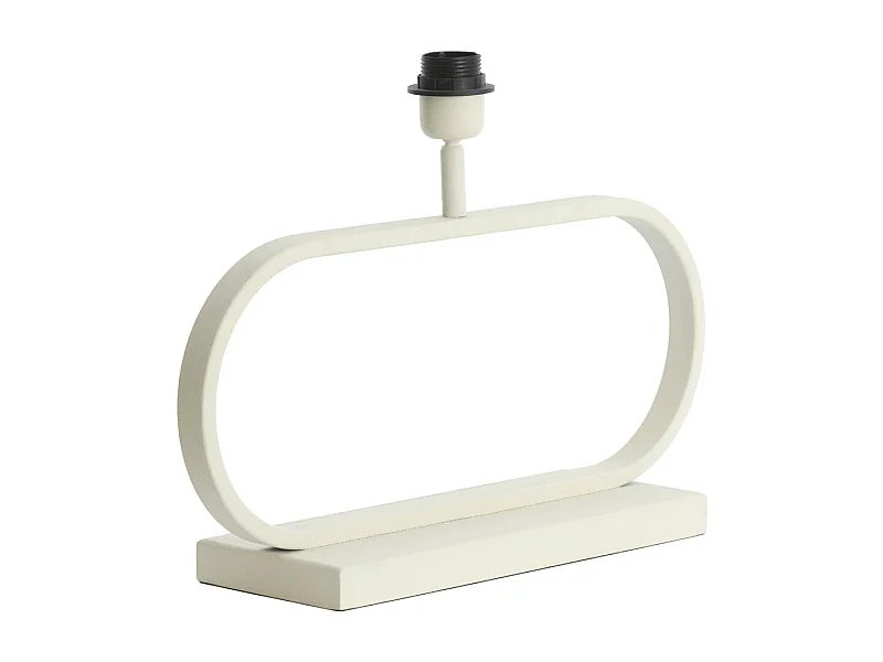 Pied de lampe JAMIRO - 47x13x29cm - Blanc